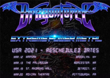 Dragonforce Reschedules Tour Dates 2021